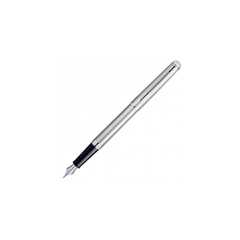 Stylo Plume WATERMAN Hemisphere Acier Brossé - Neuf Jamais Encré, Argenté