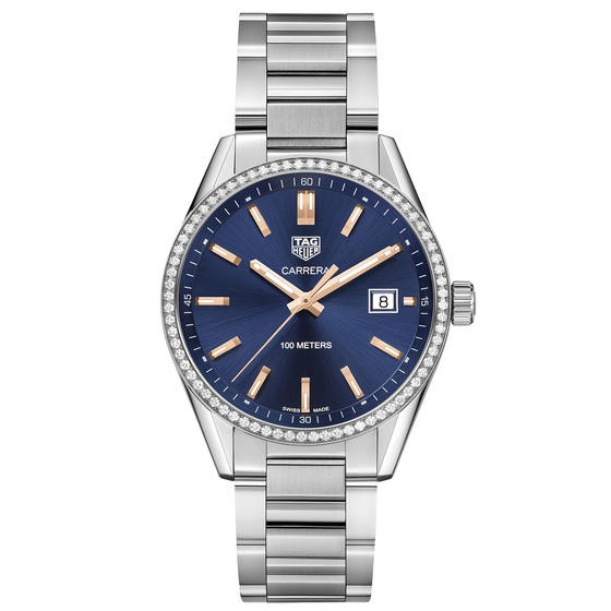 TagHeuer Carrera femme quartz 39 mm 72 diamants